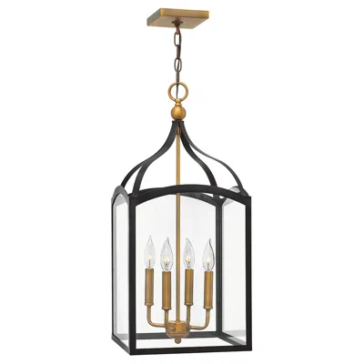 Hinkley Clarendon 12" Wide Bronze And Brass 4-light Mini Pendant