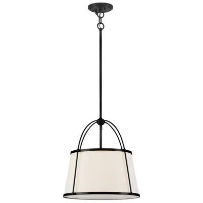 Hinkley Clarke Large Drum Pendant 16" Black
