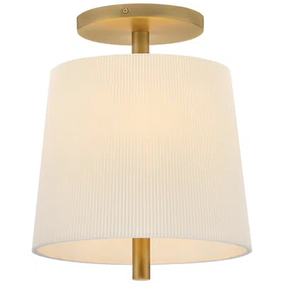 Hinkley Clive Small Semi Flush Mount 12" Heritage Brass