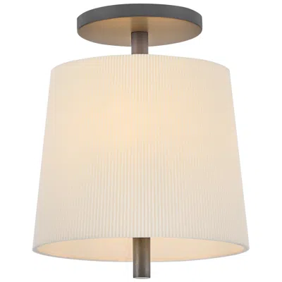 Hinkley Clive Small Semi Flush Mount 12" Slate Bronze