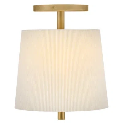 Hinkley Clive Small Semi-flush Mount In Heritage Brass