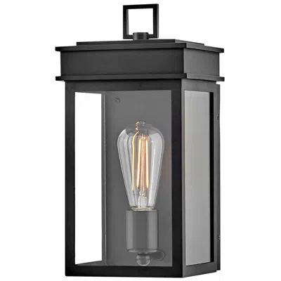 Hinkley Cole 13" High Black Outdoor Wall Light