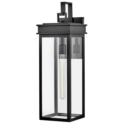 Hinkley Cole 25" High Black Rectangular Outdoor Wall Light