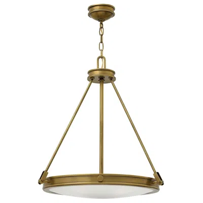 Hinkley Collier 21 1/2" Wide Heritage Brass 4-light Pendant