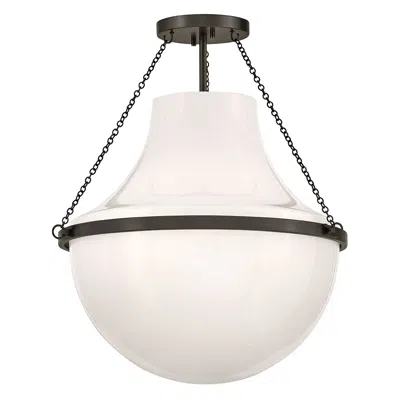 Hinkley Collins Medium Semi Flush Mount 20" Black Oxide
