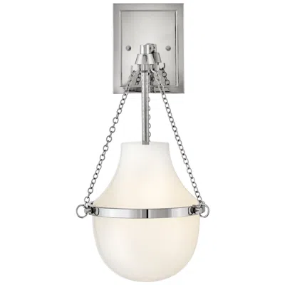 Hinkley Collins Medium Single Light Sconce 18.25" Polished Nickel