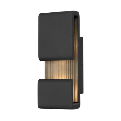 Hinkley Contour 15" High Black Led Outdoor Wall Light