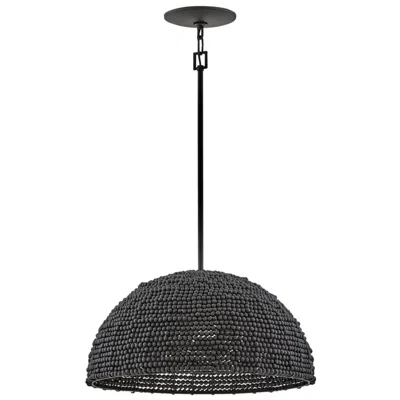 Hinkley Dalia 20" Wide Black Dome Pendant Light