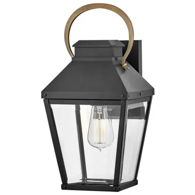 Hinkley Dawson 17" High Black Outdoor Lantern Wall Light