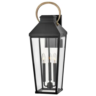 Hinkley Dawson 26" High Black 3-light Outdoor Wall Light