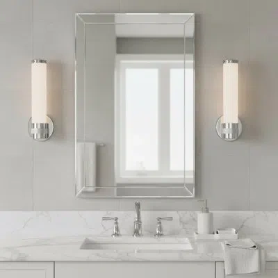Hinkley Devon 14.25" Integrated Led Bath Vanity Sconce In Stainless Steel;silver;chrome;polished C