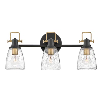 Hinkley Easton 24" Wide Black 3-light Bath Light