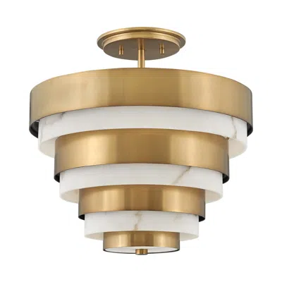 Hinkley Echelon 15 1/2" Wide Brass Foyer Pendant By  Lighting