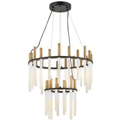 Hinkley Echo 26" Wide Heritage Brass Black 33-light Led Chandelier
