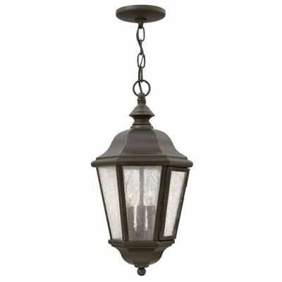 Hinkley Edgewater 3-light Outdoor Hanging Lantern In Bronze