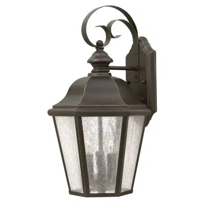 Hinkley Edgewater 3-light Outdoor Wall Lantern In Bronze