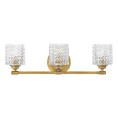 Hinkley Elle 24" Wide Heritage Brass 3-light Bath Light
