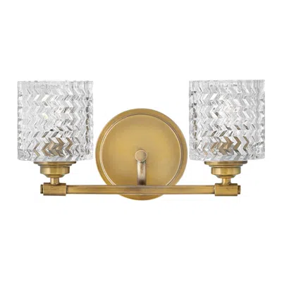 Hinkley Elle 7 1/2"h Brass 2-light Wall Sconce By  Lighting