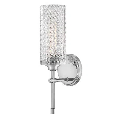 Hinkley Elle Medium Single Light Sconce In Chrome