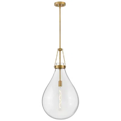 Hinkley Eloise 16" Wide Lacquered Brass Led Pendant Light