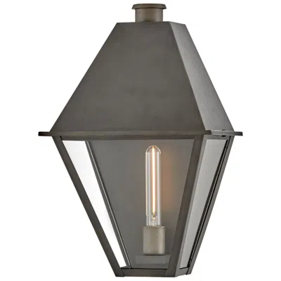 Hinkley Endsley 19 1/4" High Blackened Brass Outdoor Wall Light