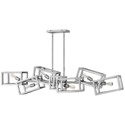Hinkley Ensemble 62"w Polished Nickel Kitchen Island Light Pendant