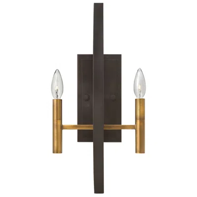 Hinkley Euclid 20" High Spanish Bronze 2-light Wall Sconce