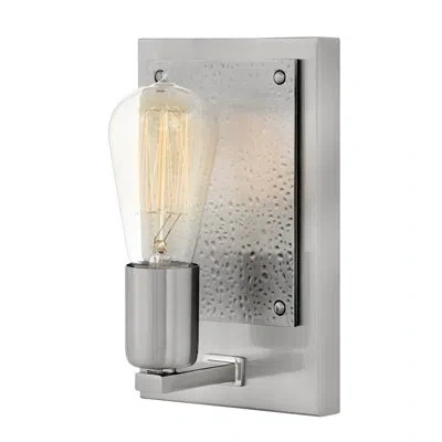 Hinkley Everett 1-light Armed Sconce In Brushed Nickel