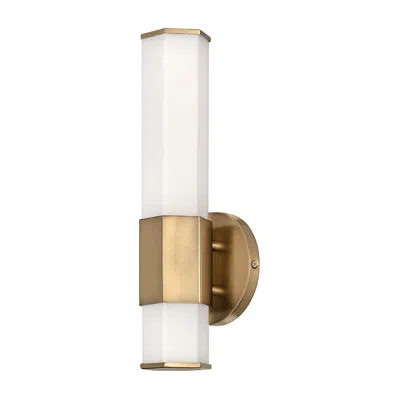Hinkley Facet 14" High Heritage Brass Led Wall Sconce