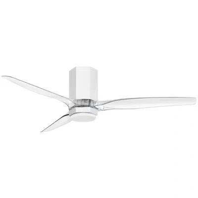 Hinkley Facet Led Ceiling Fan In Matte White,white
