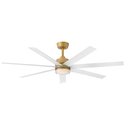 Hinkley Fan Current 56" Led Smart Fan Heritage Brass