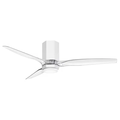 Hinkley Fan Facet 52" Led Smart Fan Matte White