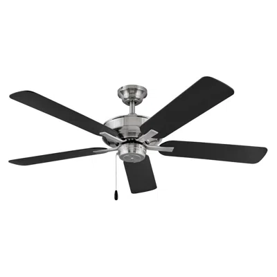 Hinkley Fan Metro 52" Fan Brushed Nickel Matte Black Silver Blades