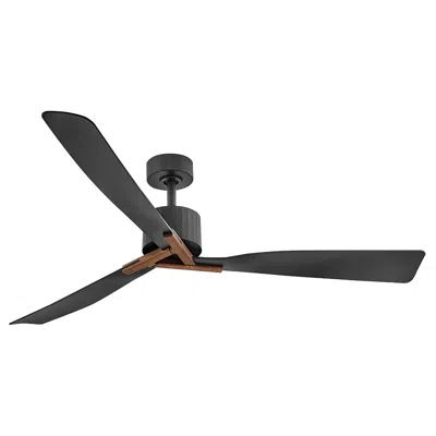Hinkley Fan Rafter 60" Led Smart Fan With Uplight Matte Black