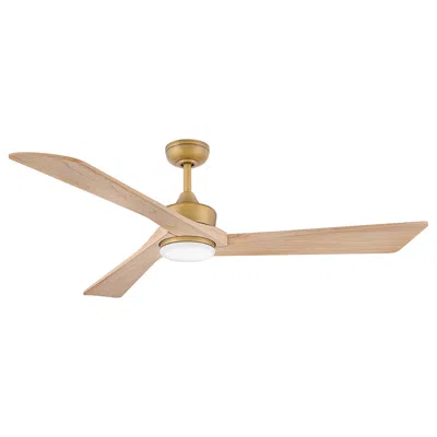 Hinkley Fan Sculpt 60" Led Smart Fan Heritage Brass