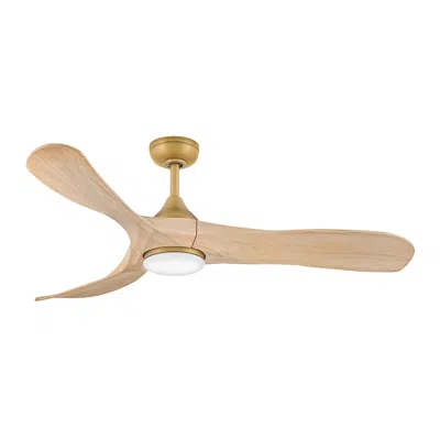 Hinkley Fan Swell Illuminated 56" Led Smart Fan Heritage Brass