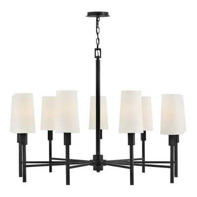 Hinkley Fenwick 42" Wide Black Finish Large Chandelier