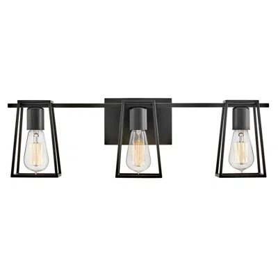 Hinkley Filmore 24" Wide Black 3-light Bath Light