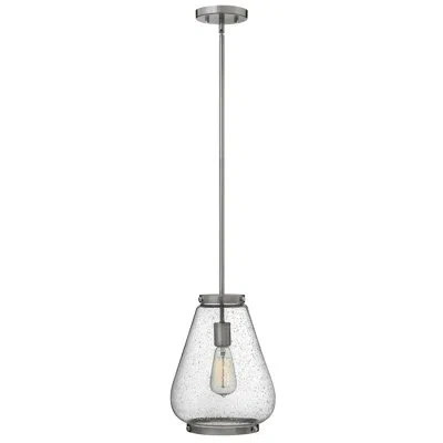 Hinkley Finley 1 - Light Single Bell Pendant In Brushed Nickel
