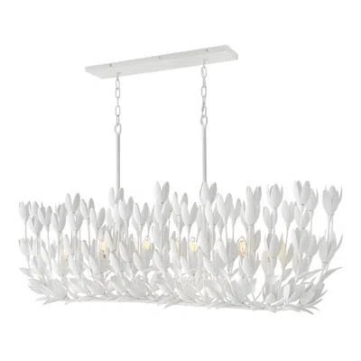 Hinkley Flora 60" Wide Textured Plaster Linear Chandelier