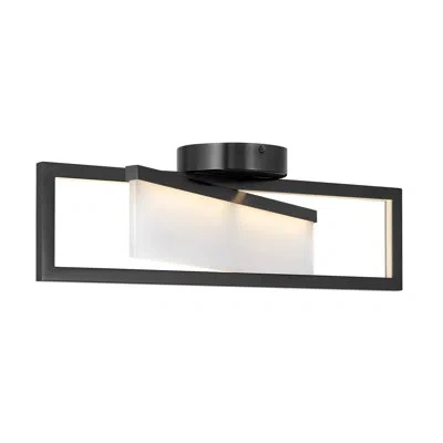 Hinkley Folio 23-in Integrated Led Adjustable Flush Mount Light By Lisa Mcdennon In Black