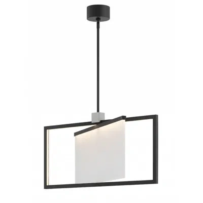 Hinkley Folio 30-in Integrated Led Adjustable Chandelier By Lisa Mcdennon In Black