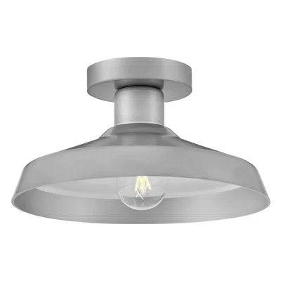 Hinkley Forge 12" Wide Composite Aluminum Finish Outdoor Ceiling Light