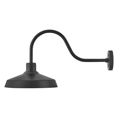 Hinkley Forge 17 1/2" High Black Outdoor Barn Wall Light