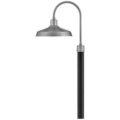 Hinkley Forge 22"h Brushed Aluminum Outdoor Post/pier Mount Light