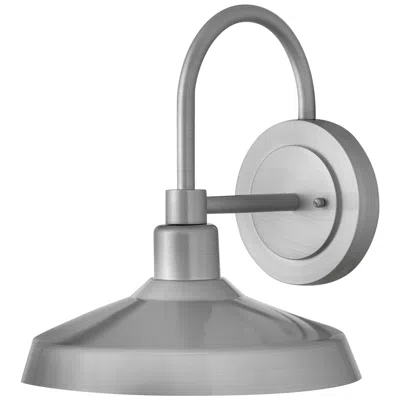 Hinkley Forge Medium Wall Barn Light 13.25" Antique Brushed Aluminum