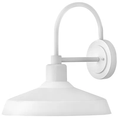 Hinkley Forge Outdoor Large Wall Mount Barn Light 16.5" Textured White