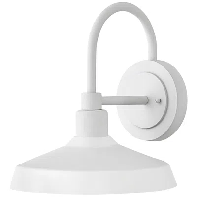 Hinkley Forge Outdoor Medium Wall Mount Barn Light 13.25" Textured White