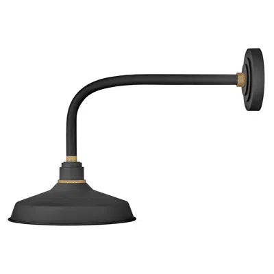 Hinkley Foundry Classic 16"h Textured Black Outdoor Barn Wall Light