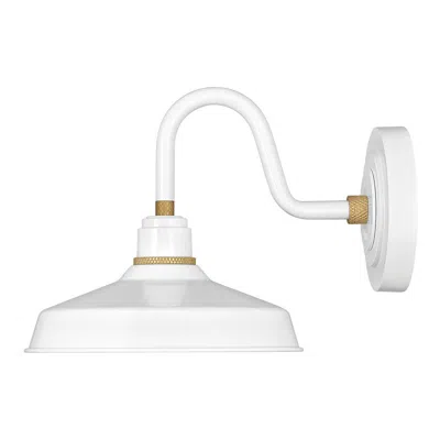 Hinkley Foundry Classic 9 1/4" Gloss White Outdoor Barn Wall Light